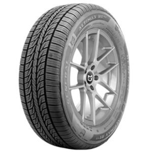 The General AltiMAX RT43 Tire Mounted Onto a Wheel Showing Off Its Tread Design